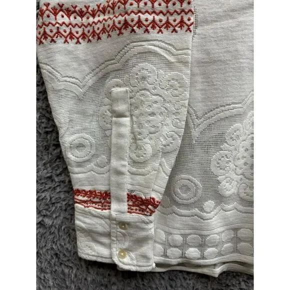 Monoki‎ Women's Off White Shirt Lion Mesh One Size NWT $810